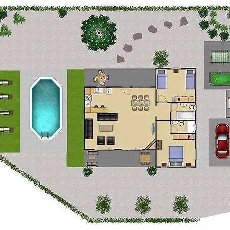 In Sleeps 4 With Pool Air Con And Wifi